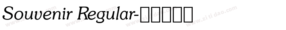 Souvenir Regular字体转换